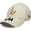 epci-curbata-bej-reglabila-9forty-faux-pony-infill-de-los-angeles-dodgers-mlb-de-new-era