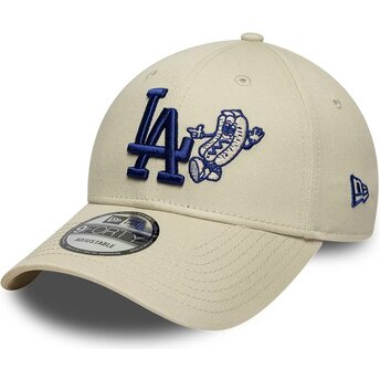 Șepci curbată bej reglabilă 9FORTY Food Icon de Los Angeles Dodgers MLB de New Era