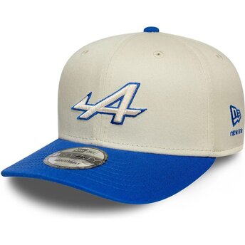 Șepci curbată bej snapback 9SEVENTY Stretch Snap Contrast Visor de Alpine F1 Team Formula 1 de New Era