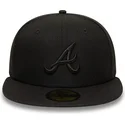epci-plata-negru-fitted-59fifty-de-atlanta-braves-mlb-de-new-era