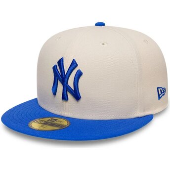 Șepci plată bej fitted 59FIFTY League Essential de New York Yankees MLB de New Era