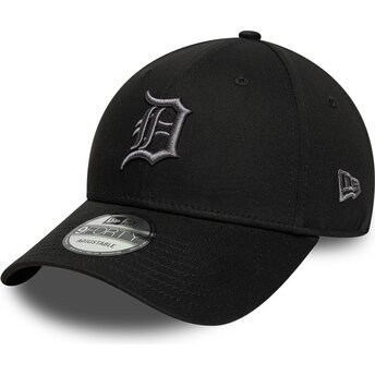 Șepci curbată negru reglabilă 9FORTY League Essential de Detroit Tigers MLB de New Era