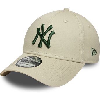 Șepci curbată bej reglabilă 9FORTY League Essential de New York Yankees MLB de New Era