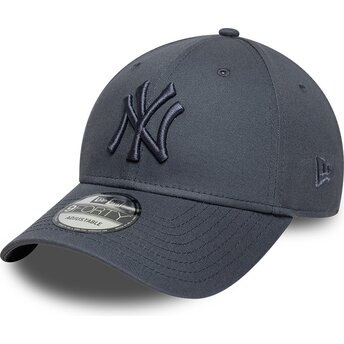 Șepci curbată gri reglabilă 9FORTY League Essential de New York Yankees MLB de New Era