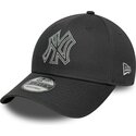 epci-curbata-gri-reglabila-9forty-metallic-outline-de-new-york-yankees-mlb-de-new-era