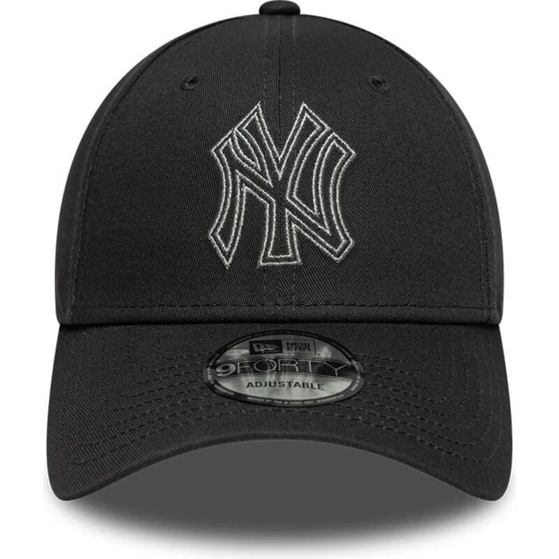 epci-curbata-gri-reglabila-9forty-metallic-outline-de-new-york-yankees-mlb-de-new-era