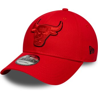Șepci curbată roșu reglabilă 9FORTY Outline de Chicago Bulls NBA de New Era