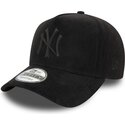 epci-curbata-negru-snapback-e-frame-faux-suede-de-new-york-yankees-mlb-de-new-era