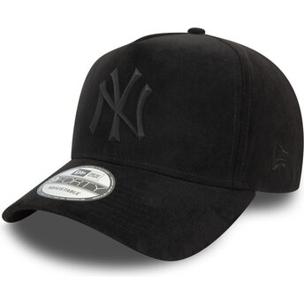 Șepci curbată negru snapback E Frame Faux Suede de New York Yankees MLB de New Era