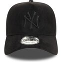 epci-curbata-negru-snapback-e-frame-faux-suede-de-new-york-yankees-mlb-de-new-era