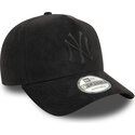 epci-curbata-negru-snapback-e-frame-faux-suede-de-new-york-yankees-mlb-de-new-era