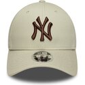 epci-curbata-bej-snapback-9forty-m-crown-de-new-york-yankees-mlb-de-new-era