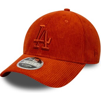 Șepci curbată portocaliu reglabilă 9FORTY M-Crown Cord de Los Angeles Dodgers MLB de New Era