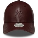 epci-curbata-maro-snapback-9forty-m-crown-pu-diamante-de-new-york-yankees-mlb-de-new-era