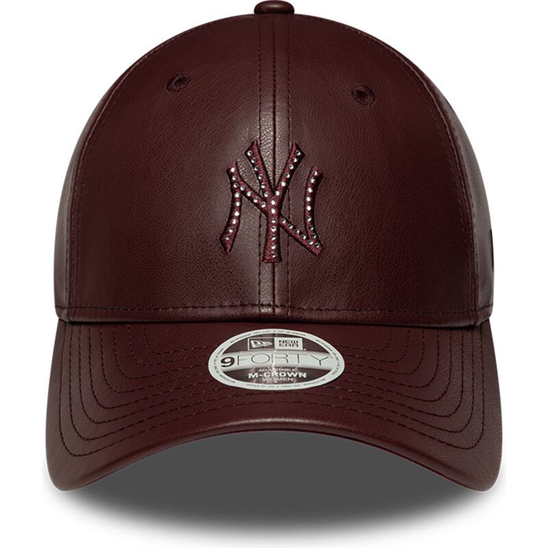epci-curbata-maro-snapback-9forty-m-crown-pu-diamante-de-new-york-yankees-mlb-de-new-era
