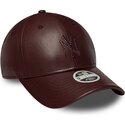 epci-curbata-maro-snapback-9forty-m-crown-pu-diamante-de-new-york-yankees-mlb-de-new-era