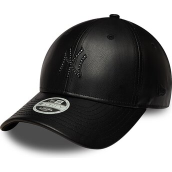 Șepci curbată negru snapback 9FORTY M-Crown PU Diamante de New York Yankees MLB de New Era