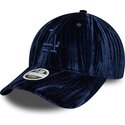 epci-curbata-bleumarin-reglabila-9twenty-velour-de-los-angeles-dodgers-mlb-de-new-era