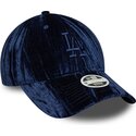 epci-curbata-bleumarin-reglabila-9twenty-velour-de-los-angeles-dodgers-mlb-de-new-era