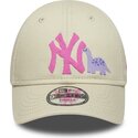 epci-curbata-bej-reglabila-pentru-copii-rosa-9forty-dino-icon-de-new-york-yankees-mlb-de-new-era