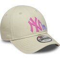 epci-curbata-bej-reglabila-pentru-copii-rosa-9forty-dino-icon-de-new-york-yankees-mlb-de-new-era