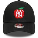 epci-curbata-negru-reglabila-pentru-copii-9forty-fruit-icon-apple-de-new-york-yankees-mlb-de-new-era