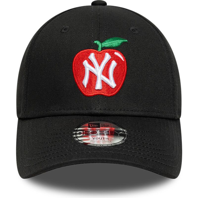 epci-curbata-negru-reglabila-pentru-copii-9forty-fruit-icon-apple-de-new-york-yankees-mlb-de-new-era