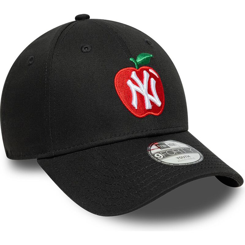 epci-curbata-negru-reglabila-pentru-copii-9forty-fruit-icon-apple-de-new-york-yankees-mlb-de-new-era