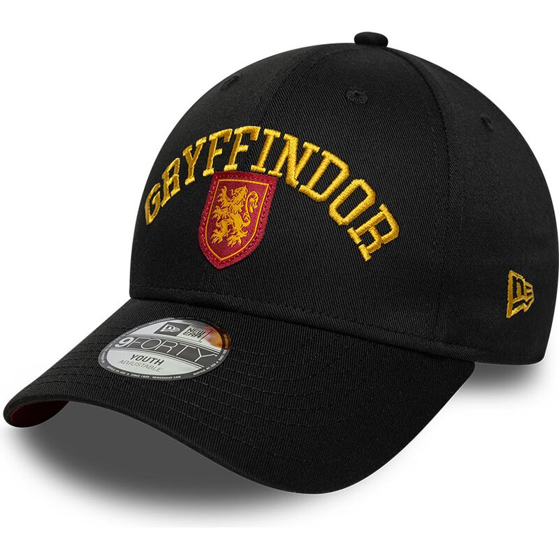 epci-curbata-negru-snapback-pentru-copii-9forty-wordmark-de-gryffindor-harry-potter-de-new-era