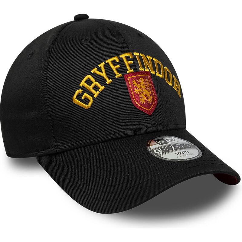 epci-curbata-negru-snapback-pentru-copii-9forty-wordmark-de-gryffindor-harry-potter-de-new-era