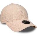epci-curbata-roz-snapback-pentru-copii-rosa-9forty-m-crown-winter-borg-de-new-york-yankees-mlb-de-new-era
