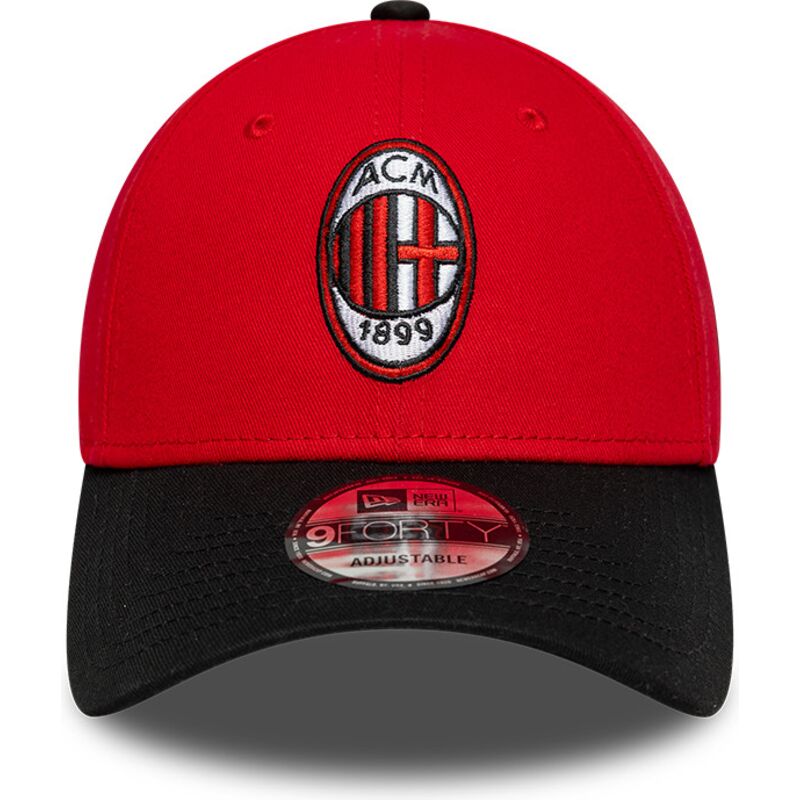 epci-curbata-rou-reglabila-9forty-contrast-de-ac-milan-serie-a-de-new-era