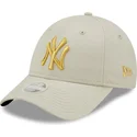 epci-curbata-bej-reglabila-dorado-9forty-metallic-de-new-york-yankees-mlb-de-new-era