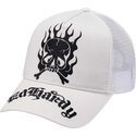 epci-curbata-alb-snapback-gothic-skull-in-flames-de-ed-hardy