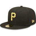 epci-plata-negru-fitted-59fifty-ac-perf-de-pittsburgh-pirates-mlb-de-new-era