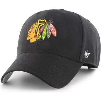 Șepci curbată negru reglabilă MVP de Chicago Blackhawks NHL de 47 Brand