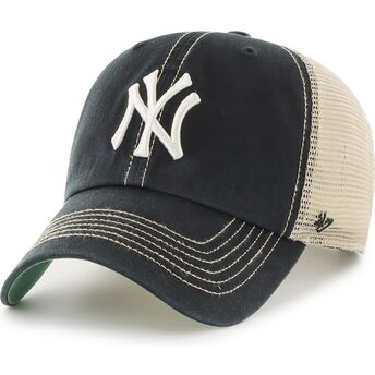 Șepci curbată negru snapback Clean Up Trawler de New York Yankees MLB de 47 Brand