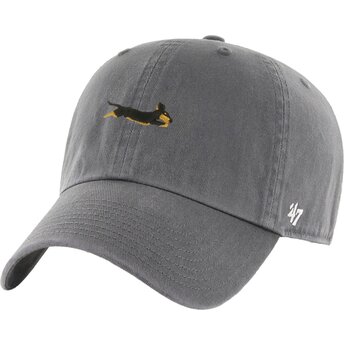 Șepci curbată gri reglabilă Clean Up Base Runner Icon Dog de 47 Brand