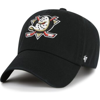 Șepci curbată negru reglabilă Clean Up de Anaheim Ducks NHL de 47 Brand