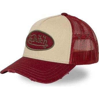 Șepci curbată roșu snapback USED 16 de Von Dutch