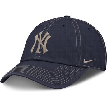 Șepci curbată bleumarin reglabilă Fathers Day Club Unstructured Organic Cotton de New York Yankees MLB de Nike