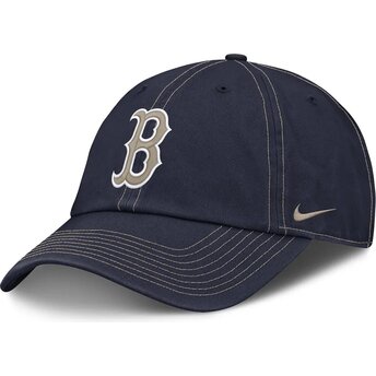 Șepci curbată bleumarin reglabilă Fathers Day Club Unstructured Organic Cotton de Boston Red Sox MLB de Nike