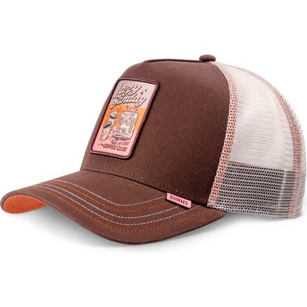 Șepci curbată maro snapback HFT LSCC Funky Patch de Djinns