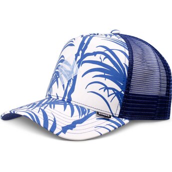 Șepci curbată albastru snapback HFT Allover Palm de Djinns