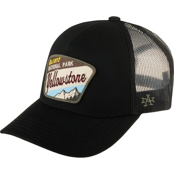 Șepci curbată negru snapback Valin de Yellowstone National Park de American Needle