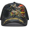 epci-curbata-negru-snapback-crawling-de-ed-hardy
