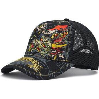 Șepci curbată negru snapback Crawling de Ed Hardy
