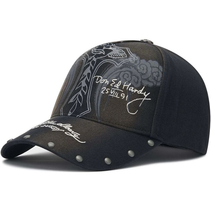 epci-curbata-negru-reglabila-storming-rose-washed-de-ed-hardy