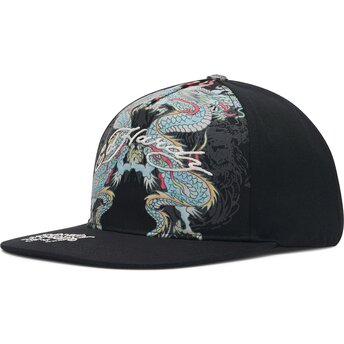 Șepci plată negru snapback Battle de Ed Hardy