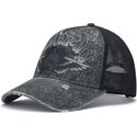 epci-curbata-gri-snapback-flaming-gothic-skull-washed-de-ed-hardy